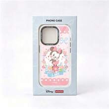 1pc TPU+PET Material Transparent Gradient Laser Phone Case Disney Minnie Cartoon Cute, Spring Floral Soft Girly Style Women's Universal Protective Shell Compatible With IPhone 18 Pro/18 Pro Max/17/17 Pro/17 Pro Max/17/16/15/14/13 Series - Gradient Colors - View 6
