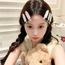 2pcs Women's Cartoon Hair Clips, Alligator Hair Clips For Forehead And Loose Hair, Hair Accessories For Back To School, Casual Daily Commute - Multicolor - View 2