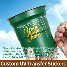 ملصقات نقل كريستالية مخصصة بتقنية UV DTF الأبعاد، أحجام متعددة 3.99-8.99 سم، ملصقات شفافة واضحة مقاومة للخدش بدون بقايا، ذاتية اللصق، ملصقات شعار مخصصة للأكواب والصناديق المعدنية والزجاجات واللف الهدايا - متعدد الألوان - مشاهدة 4