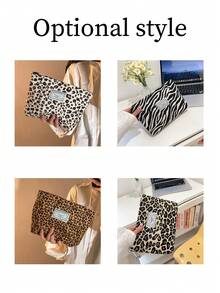 Customized Name Embroidered Makeup Bag, Leopard & Zebra Print Canvas Cosmetic Storage Bag, Personalized Toiletry Organizer, Gift For Women - Multicolor - View 7