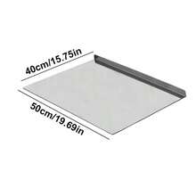 1pc Stainless Steel Cutting Board, Kitchen Essential - Large Stainless Steel Cutting Board With Lid And Non-Slip Pad, Suitable For Countertop, Used For Cutting Meat, Vegetables, Bread And Baking, Kitchen Accessory - Silver - View 12