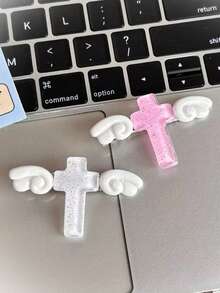 6 Stücke Y2K Subkultur Kreuz-Flügel Glitzer Haarspangen für Frauen, Seitenpony Clips, Haarschmuck, Mode, Elegant, Hot Girl, Y2K, Persönlichkeit, Millennium Stil, geeignet zum Kombinieren mit verschiedenen Outfits, geeignet für den täglichen Gebrauch, Festivalaktivitäten, Feiertagsveranstaltungen, Abendessen, Musikfestivals, Reisen und als Geschenk Haarschmuck für Mädchen. Einfarbig - Verschiedenfarbig - Übersicht 3