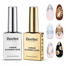 Beetles Blooming Gel 15ml Clear Uv Led Blossom Nails Gel Polish For Spreading Effect Marble Natural Stone Watercolor Floral Print Soak Off Diy Nail Art Design Manicure Gift For Women - View 15