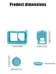 1‑Pack Full‑Cover Silicone Protective Sleeve Compatible With DJI Action5 Pro And Action4 Action Cameras. It Fits Snugly Around The Camera Body, Offering Reliable Scratch‑Resistant Protection Against Surface Scuffs And Daily Wear. - View 2
