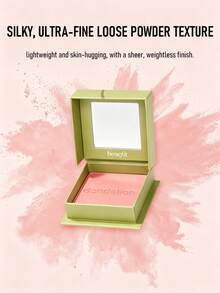 Benefit Cosmetics 蒲公英淡粉色腮紅 (迷你尺寸) 2.5g/0.08 Oz | 抗汗 | 不致粉刺 | 防暈染 | 自然紅潤 | 提亮與柔焦妝效 | 絲滑順暢配方，易於上妝 - Light Pink - Mini(2.5g) - 查看 5