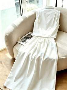 Women Two-Piece Outfits - White - View 3