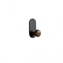 Walnut-Style Single Hook Wall Mount Coat Hanger Bedroom Door Back Adhesive Clothes Hook For Coats Scarves Towels Keys Storage Organization Damage-Free - Multicolor - View 10