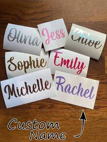 1pc Customized Personalized Text Name Acrylic Keychain, Layered Heart-Shaped Handwritten Name Tag, Lobster Clasp, Shoulder Bag Pendant - Multicolor - View 8