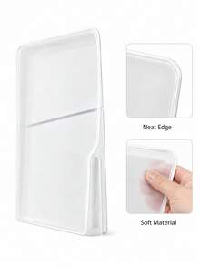 2/1pc Ultra-Thin Silicone Protective Case, Dust-Proof Skin Cover, Soft Anti-Scratch Dust-Proof Shell, Suitable For Ultra-Thin Host, Full Coverage Dust-Proof Protective Case, Precise Cutouts, Heat Dissipation Interface, Shock-Proof Protective Shell - Multicolor - View 10