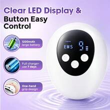 Multifunctional Electric Body Massager, Red Light Heating Massager, 9-Level Adjustable Vacuum Suction Massager, USB Rechargeable, Suitable For Full Body, Legs, Back, Arms, Etc., Portable Handheld Home Body Massager, Relieves Daily Fatigue, Ideal Holiday Gift For Parents And Partners - White - View 8