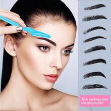 60-Piece Eyebrow Trimmer And Razor, Exfoliating Shaving Tool, Body Hair Removal Trimmer And Facial And Set, Long Handle Blade With Precision Protective Cover, Women's Eyebrow Shaping Tool, Suitable For Daily Or Travel Use., Face Razor - Multicolor - View 3