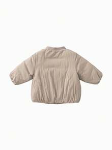 mini bala Unisex Infant Kids Padded Jacket Thick Fluffy Soft Loose Going‑Out Coat For Autumn Winter - Camel - View 5