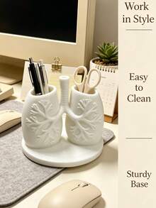 Ins Style Creative Organ Anatomy Model Pen Holder, 3D Stereoscopic Lung Structure Model Decoration Storage Accessory, Modern Fun Pencil Storage Box, Makeup Brush Storage Bucket, Desktop Decoration Storage Rack, Suitable For Room Vanity And Office Desk, Store Stationery And Cosmetics, Back To School Supplies, Halloween Desktop Decoration Ornament, Christmas, Holiday Gifts - Multicolor - View 8