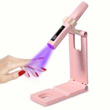 Portable 2-In-1 Nail Lamp With Stand, USB Rechargeable, LCD Display, Fast Drying And Curing, Suitable For Gel Nails And Toenails - Multicolor - View 13