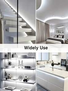 Wave Sensor LED Light Strip, USB Interface, White Light LED String Lights - Create A Dreamy Valentine's Day Atmosphere For Any Room. Suitable For Bedroom, Home, Kitchen, Wardrobe, Cabinet, TV Area - White Hand-swept Light Strip - View 7