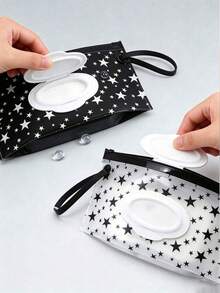 Portable Reusable Wet Wipes Storage Bag; Travel Wet Wipes Dispenser Box; Multi-Functional Storage Bag Suitable For Home, Kitchen And Outdoor; Essential Travel And Vacation Item; Summer Essential; Soft Texture; Home Decor; Halloween Supplies; College Dorm And Camping Essential. - Multicolor - View 8