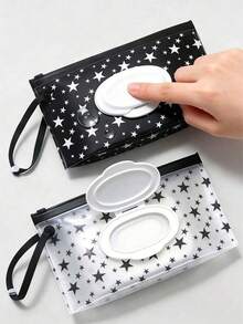 Portable Reusable Wet Wipes Storage Bag; Travel Wet Wipes Dispenser Box; Multi-Functional Storage Bag Suitable For Home, Kitchen And Outdoor; Essential Travel And Vacation Item; Summer Essential; Soft Texture; Home Decor; Halloween Supplies; College Dorm And Camping Essential. - Multicolor - View 11