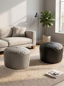 Set 2/1 buah Sarung Bean Bag Penyimpanan Ganda, Bentuk Oval , Kain Lembut, Nyaman, dan Tahan Lama, Solusi Penyimpanan Rumah, Kamar Tidur, Ruang Tamu, Lemari, Sarung Praktis, Tidak Termasuk Isian - View 8