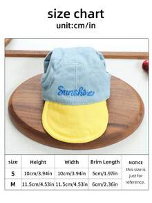 1PC Pet Accessory 2026 New Arrival Small Dog Puppy Cat Cute Pet Simple Versatile Sun Protection Hat Lemon Sea Salt Hat - Multicolor - View 6