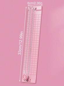 1pc Multifunctional A4 Double-Sided Paper Cutter, Handheld Portable Paper Cutter With Ruler, Suitable For Office, School And Learning - A - View 3