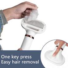 Dog Hair Dryer And Dog Blow Dryer, 2-In-1 Pet Hair Dryer With Self-Cleaning Slicker Brush - Portable Grooming For Dogs And Cats, 3 Temperature Settings, Low Noise - Back To School Cleaning - US A Type Plug(110-127V) - View 5