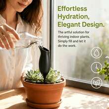 1pc Wine‑Glass Shape Self Watering Spikes, Automatic Slow‑Release Soil‑Insert Plant Waterer, Vacation Watering Device For Indoor Potted Houseplants - 1PC Wine Glass-shaped Watering Can - View 1