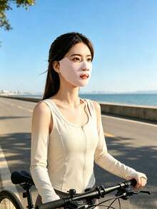 1pc Sun Protection Face Mask, Outdoor Sun Protection Face Mask, UV Protection, Breathable Ice Silk Face Mask, Suitable For Golf And Summer Running And Other Outdoor Sports - Multicolor - View 3