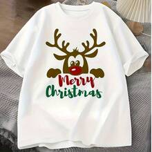 1/2/3pcs Christmas Reindeer Heat Transfer Stickers - Iron-On Patches Suitable For T-Shirts, Pillows, Backpacks And More - Multi-Color Washable Plastic Stickers - Multicolor - View 4