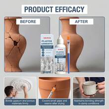 Plaster Adhesive, Strong Adhesion To Plaster And Porous Materials, Plaster Repair Adhesive, Designed For Strong Adhesion To Plaster And Porous Materials, Covering Small Gaps And Joints, Maintaining Adhesion In Humid Environments, Suitable For Clay, Ceramic, Stoneware And Cement Materials, Gift For Family And Friends, Back To School Gift - A - View 10
