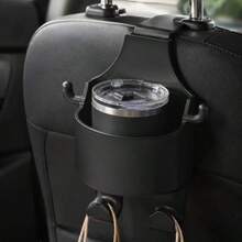 Car Seat Back Multi-Function Hook, Built-In Cup Holder And Phone Holder, Essential Car Accessory - A - View 1