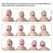 Squishy Funny Bald Head Doll, Prank Bald Head, Birthday Gift, Party Gift, Halloween Gift, Holiday Gift - Multicolor - View 11