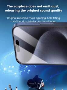 Compatible With IPhone 18/18 Pro Max/18 Pro Tempered Glass Screen Protector Dust-Free Box, High Definition, Bare-Hand Feel, Automatic Dust Removal, 1-Second Application, Built-In Dust-Proof Mesh, Electroplated Oleophobic Coating, Anti-Fingerprint, Smooth Touch, Automatic Adsorption With No Bubbles - Clear - View 7