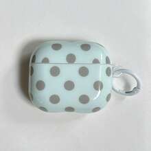 Korean Minimalist Dual-Color Polka Dot With Ring Earphone Case Compatible With AirPods Case 2/3/4/Pro/Pro2/Pro3, Shockproof Earphone Case, Gift, Fashion Accessory, Combining Aesthetics And Practicality - Mixed Colors - View 11