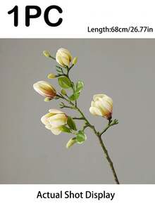 1/3 Pcs Artificial Magnolia Branches, Light‑Luxury Home Decor Floral Arrangement With Realistic Touch. The Magnolia Petals Are Constructed From High‑Quality Silk Fabric,. No Maintenance Required, Perfect For Multiple Application Scenarios. - Multicolor - View 10