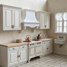 1pc Dollhouse Mini European Kitchen Simulation Range Hood Plastic Model, Dollhouse Decoration Accessories, Suitable For Dollhouse Handmade Decoration Models, Miniature Landscape Decoration Model Decorations, Dollhouse Home Kitchen Plastic Accessories - Grey - View 6