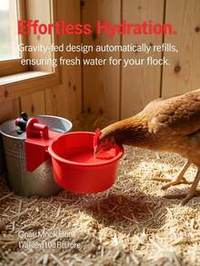 36/12/6 Chicken Waterer | Large Automatic Poultry Drinker For Chickens, Turkeys, Ducks, Geese, Rabbits, And Other Birds | Leak-Proof Poultry Waterer - Multicolor - View 3