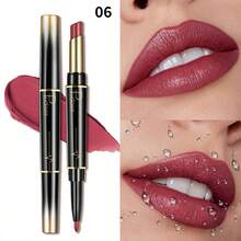 Pudaier 2-In-1 Lip Liner & Lipstick - Nourishing Matte Finish, Long-Lasting Color, Precise Lip Contouring, Smooth & Plumping - Easily Create Versatile Makeup Looks, Showcase Doll-Like Soft Lips - Ideal For Women - 06 - View 8