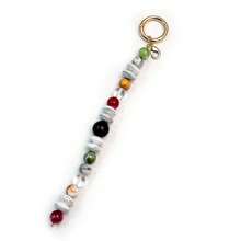 1Pc Boho Beaded Bag Charm Keychain, Resin Mixed‑Color Beads Pendant With Spring Ring Clasp, Handbag Decor Accessories For Women - Multicolor - View 7
