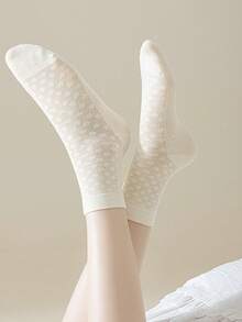 7 Pairs Women's Summer Thin Mesh Mid-Calf Socks, Seamless 2026 New Hot-Selling Short Socks - Multicolor - View 4