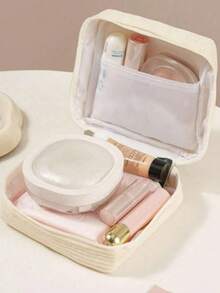 1 Cartoon Sanitary Napkin Storage Bag, Tissue Storage Bag, Lipstick Cosmetic Bag, Toilet Paper Storage Bag, Multi-Functional Sanitary Napkin Storage Bag, Large Capacity Simple Portable Bag - Multicolor - View 5