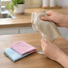Simple Modern 3 Pack Magic Cleaning Cloths, Remove Water Stains Glass Cloth, No Residue, Quick And Easy, Kitchen Cleaning, Car Mirror Cleaner, Super Absorbent Reusable Microfiber Cleaning Rags, Microfiber Cleaning Towels - Random Color - View 4