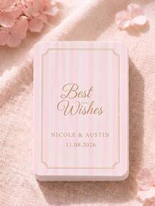 1 Set (54 Pcs) Personalized Custom Photo Wedding Playing Cards.Guest Book Playing Cards,Blank Playing Cards For Wedding Guest Book Alternative,Custom Signature Wedding Favors, DIY Message Cards For Guests, Unique Wedding Keepsake Memory Cards - Multicolor 2 - View 8