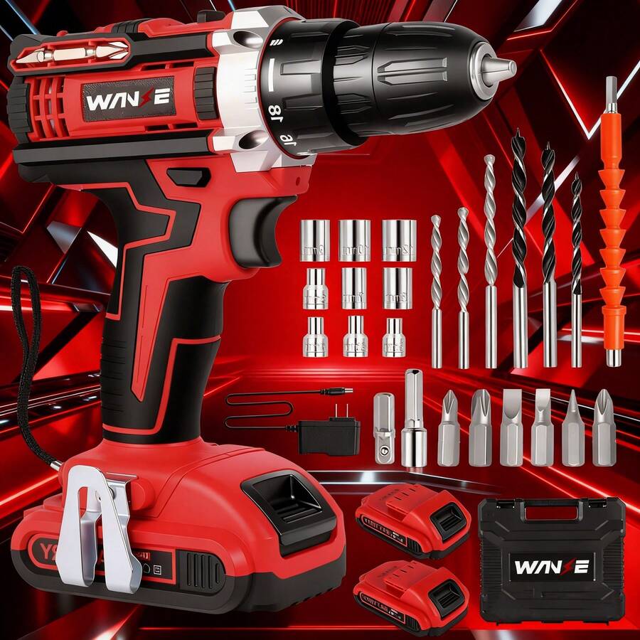 WANSE Electric Screwdrivers - Red - View 1