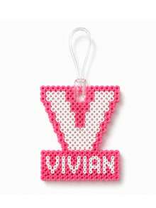 Ayotu Customized Personalized Letter Luggage Tags & Backpack Charms Keychains - Pixel Beads Style Luggage Identification Tags, Fuse Beads Travel Identification Tags, Includes Customized Letters & Lanyards, Pixel Style Art, Pet Identification Tags, Travel Essentials, Travel Storage Bag Accessories, Customizable Luggage/Backpack Decorations, Suitable For Men & Women Travel Use, Great Choice For Graduation Travel Gifts - Multicolor - View 17