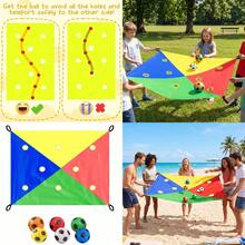 4 Color Cornhole Toss Game Set Outdoor/Indoor Party Game With 6 Random Balls - VJM0058 - View 3