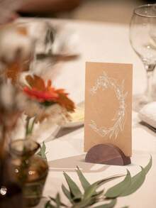 1/3/5/10 cái giá đỡ danh thiếp hình bán nguyệt, giá trưng bày menu, giá đỡ thẻ số bàn, đế trưng bày ảnh, giá đỡ danh thiếp, sản phẩm trang trí bàn làm việc, vật dụng trang trí, tiệc Lễ Tạ ơn, sự kiện ăn uống ngày lễ, v.v. - X - Xem 2