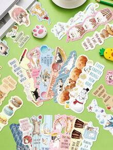 30pcs Cute Cat Bookmarks, Library Cards, Marker Cards, Reading Cards, Message Cards, Suitable For Reading Enthusiasts, Students, Book Decoration, Creative Bookmarks, Back To School Season, School Supplies, Birthday Party Gifts, Holiday Gifts - 30pcs - View 1