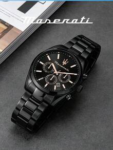 Jam Tangan Pria Maserati Automatic Skeleton dengan Casing Emas Mawar dan Tali Kulit Buaya Biru Tua, Jam Tangan Bisnis R8821139001 - JAM TANGAN - View 11