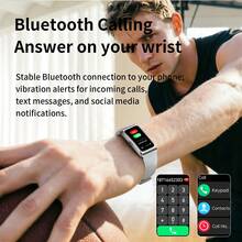 GAWSUG Ultra-Thin Smart Band 1.47" HD Bluetooth Call Fitness Tracker Men Women Heart Rate SpO2 Sleep IP68 Waterproof Watch Gift - View 5