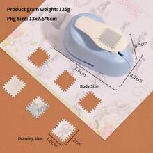 New Stamp Embosser Tool For Scrapbooking, Handmade DIY Flower Pressing Machine, Photo Frame Embosser, Puzzle Design - A - View 8